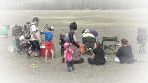 Ktunaxa community members and Xaȼqanaǂ ʔitkiniǂ Research Project team members at the 2019 Bitterroot Dig.